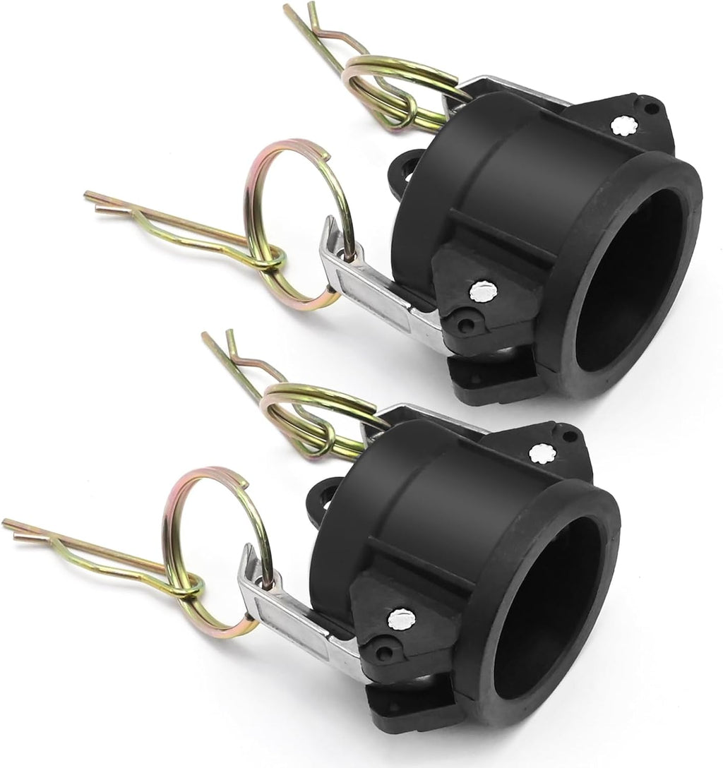Anxingo 2Pcs 1" Polypropylene DC Camlock Fittings with Dust Cap