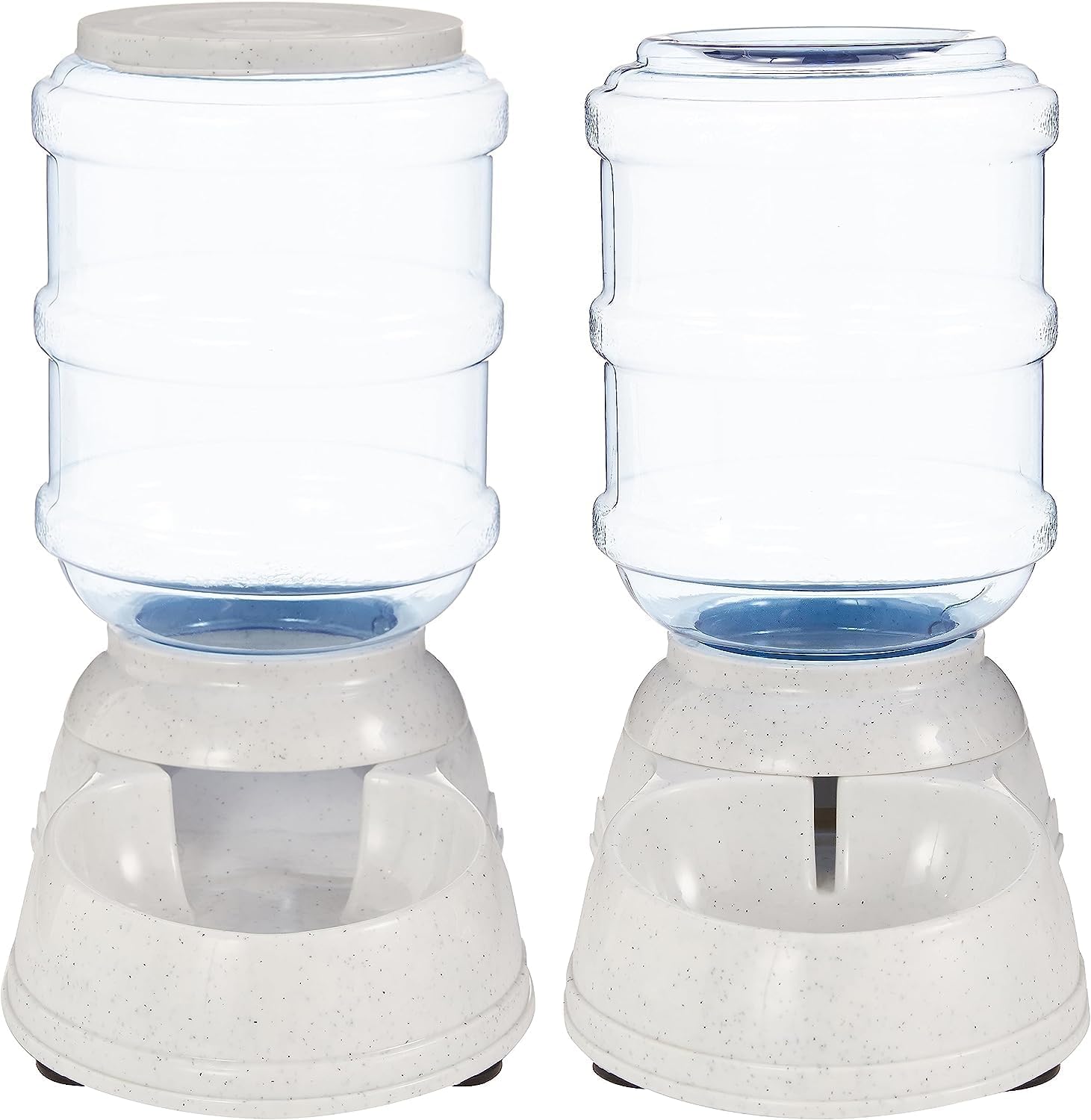 Automatic Pet Water Dispenser and Gravity Food Feeder Set for Cat and Dog, Easy to Clean, 6-Pound Food Capacity