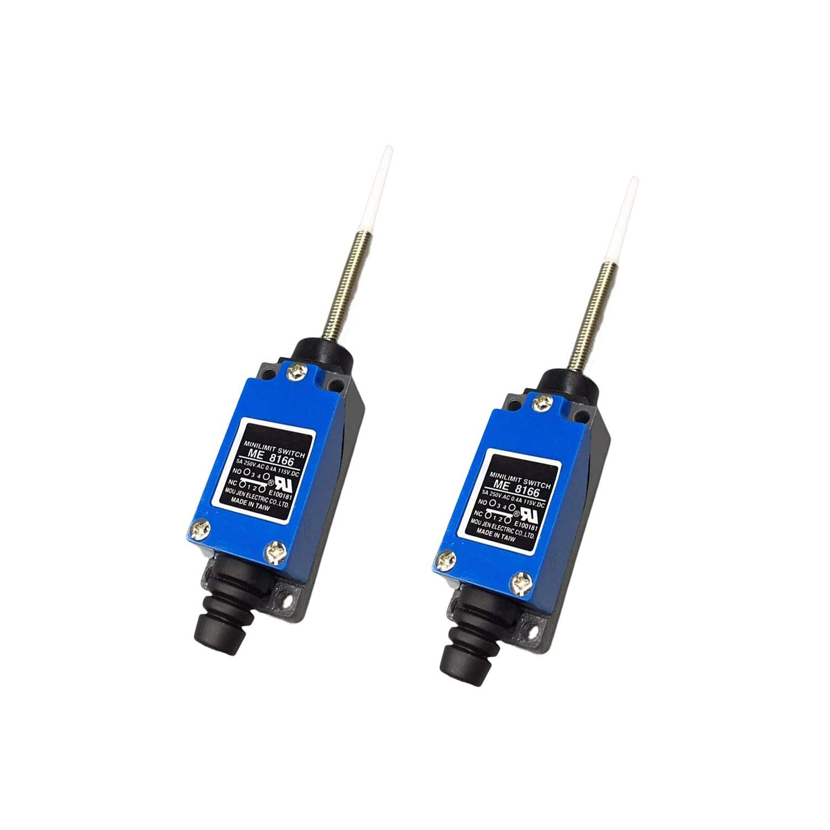 Xenocam ME-8166 Flexible Coil Spring Momentary Limit Switch 1NC+1NO 2Pcs