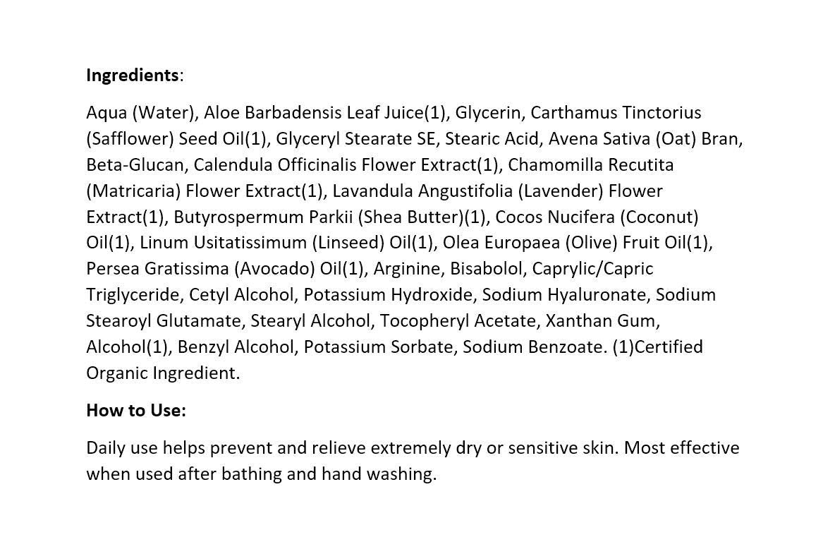 Hand & Body Lotion, Aloe Unscented, 32 Oz