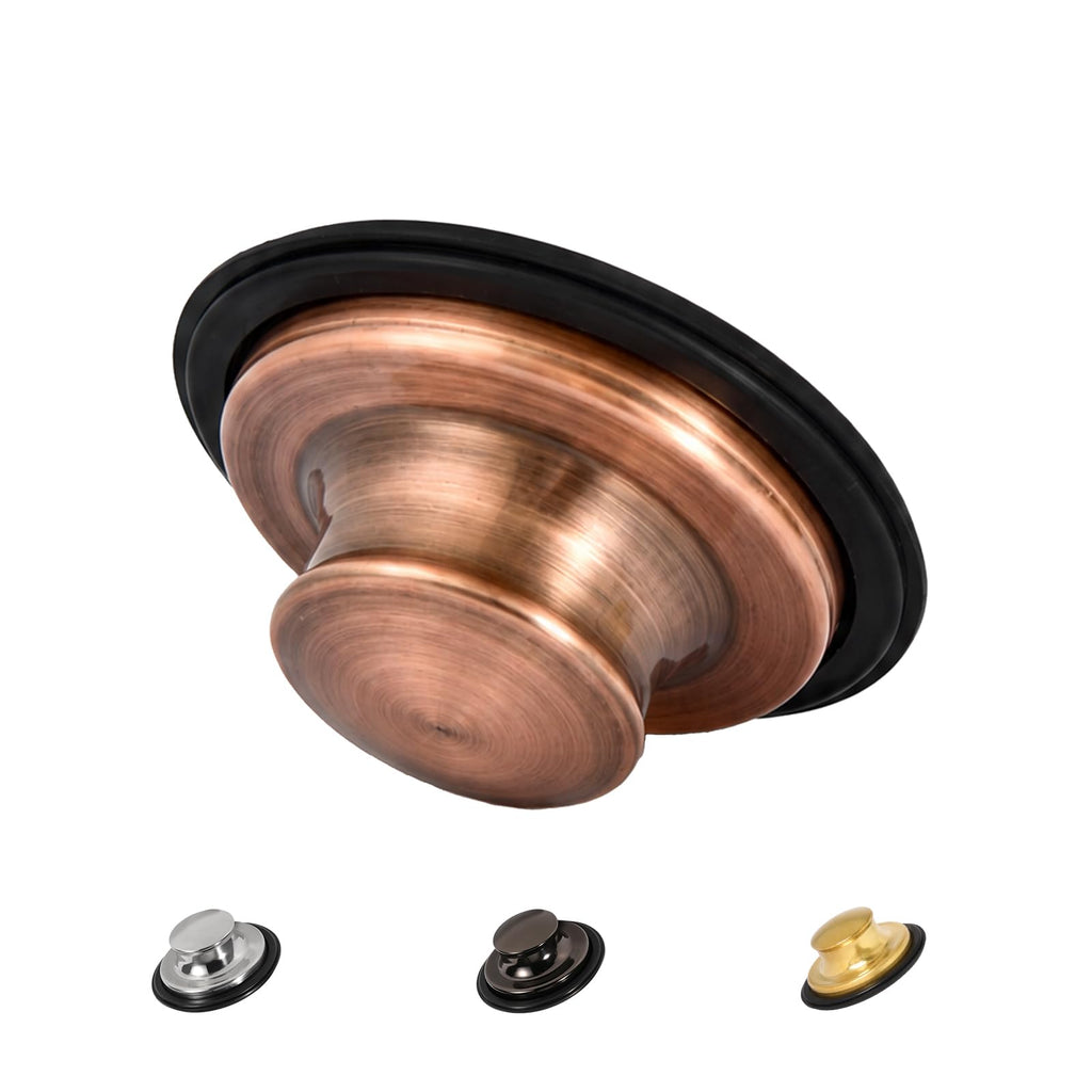RQYEKDO 3.35" Garbage Disposal Replacement Stopper Antique Copper Sink Plug
