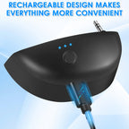 Bluetooth Adapter for Walker's Earmuffs, Wireless Bluetooth 5.1 Receiver, Rechargeable Bluetooth Accessories
