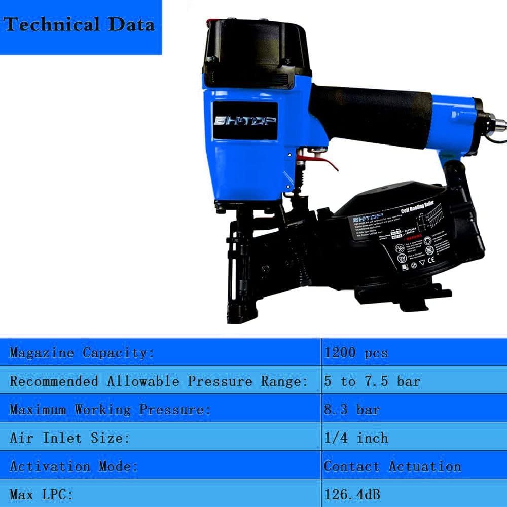 CN45N Roofing Nailer, 15 Degree Roofing Nail Gun