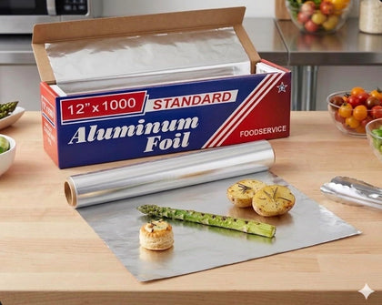 Aluminum Foil, 12x1000 Inches, Silver