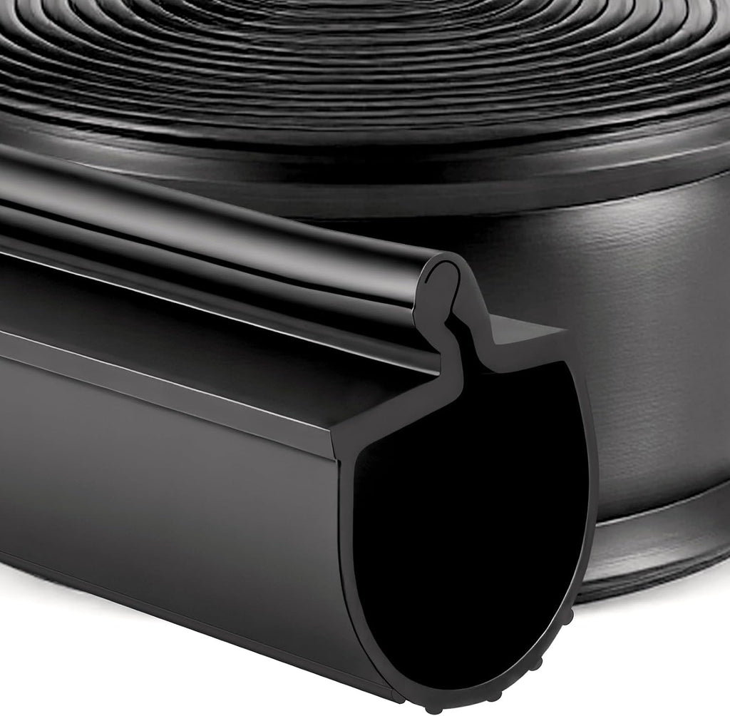20Ft Garage Door Seal P-Bulb Bottom Seal Garage Door Rubber Bottom Seals