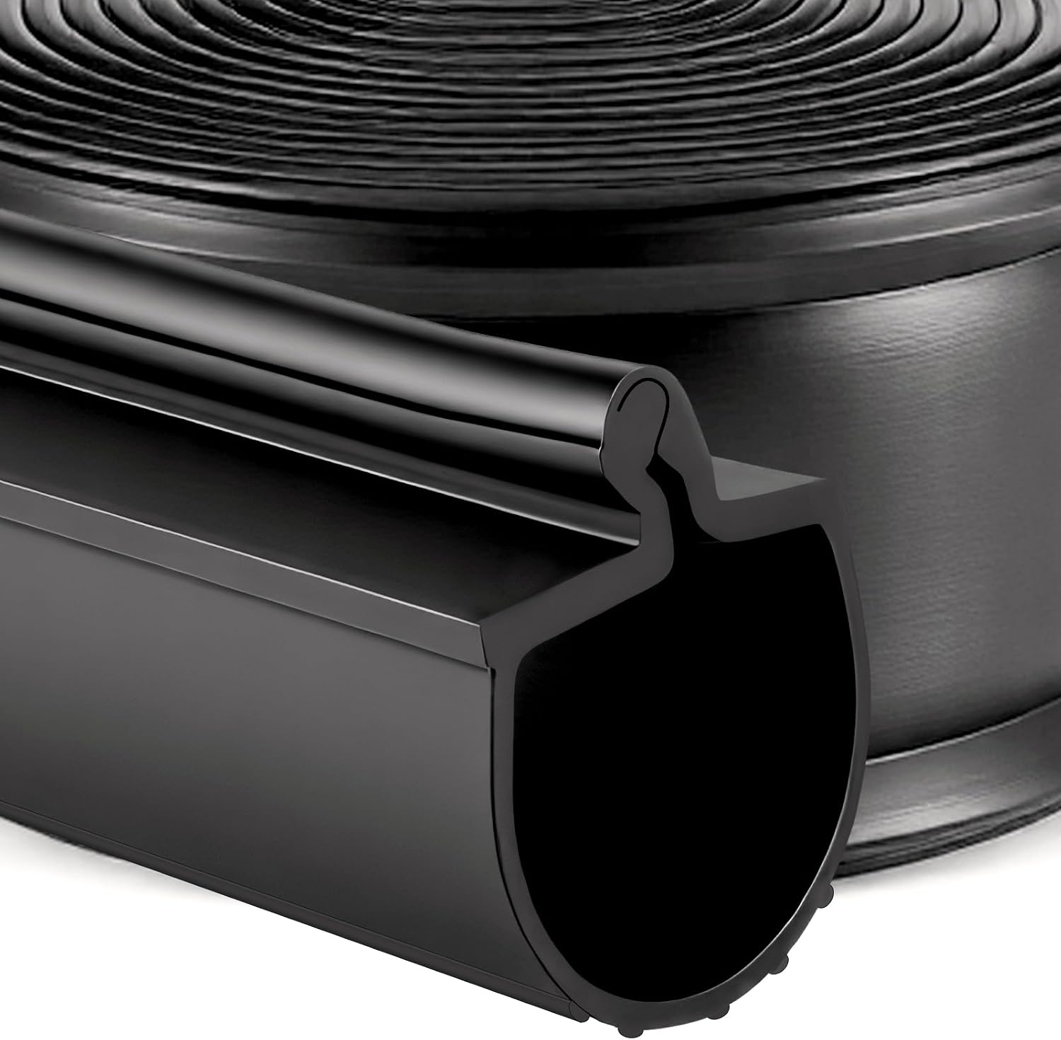 20Ft Garage Door Seal P-Bulb Bottom Seal Garage Door Rubber Bottom Seals