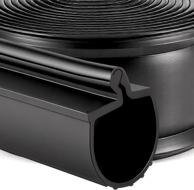 20Ft Garage Door Seal P-Bulb Bottom Seal Garage Door Rubber Bottom Seals