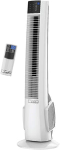 Oscillating Tower Fan with Remote Control - Tower Fan for Bedroom & Office, 4 Quiet Speeds, 38" White, T38400