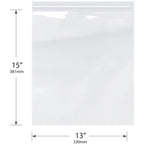 13 x 15 inch, 4 Mil Zipper Reclosable Bags (Pack of 100)