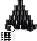 Black Candle Jars 10 oz Matte Tins 24 PCS Metal Candle Containers with Lids Bulk Candle Containers for Balms, Salve