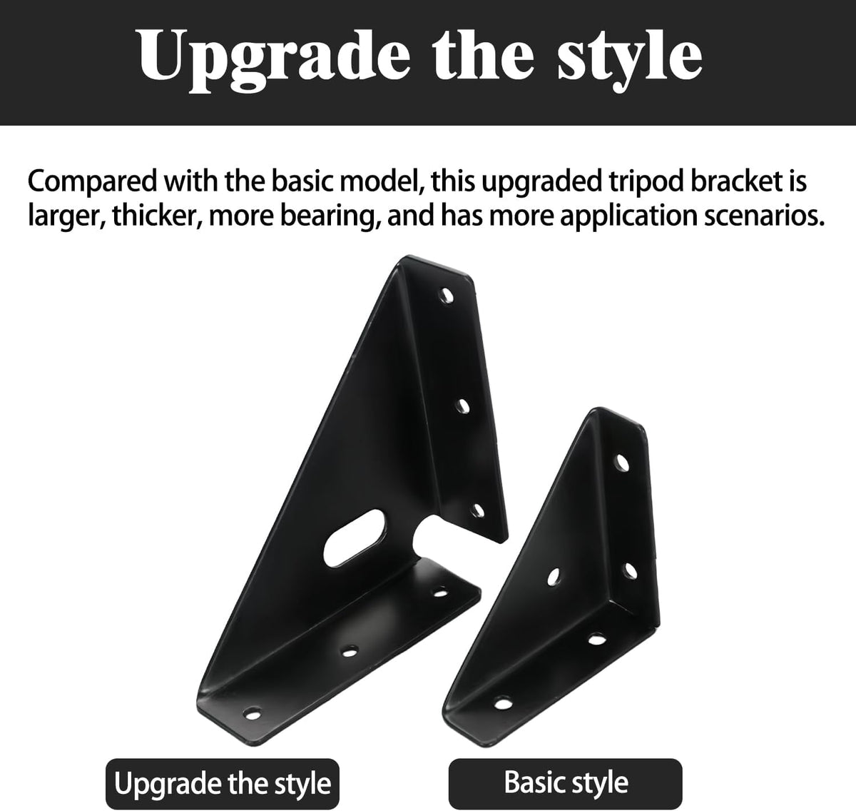 L&M Heavy Duty Gusset Joints 4 Pcs, Trapezi Corner Code, Bracket Corner Brace Bracket Fasteners, Furniture Shelf