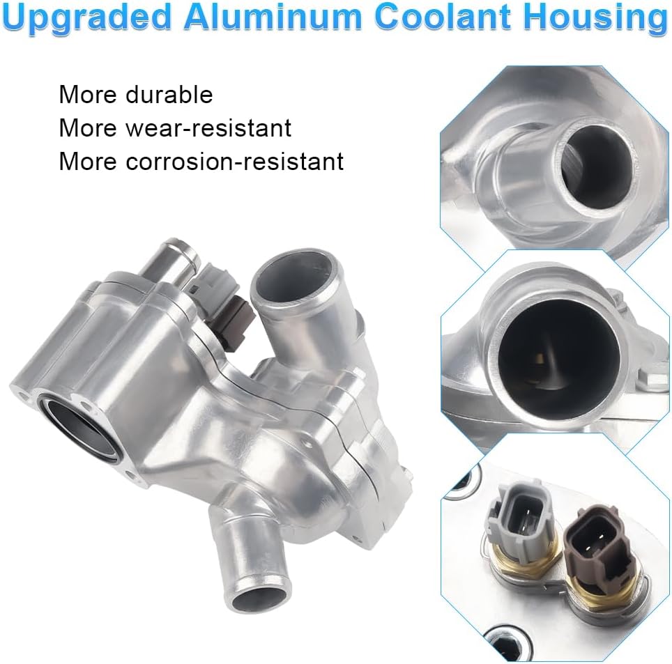 4L5E8A586AB Aluminum Thermostat Housing Compatible with 01-05 Ford Explorer