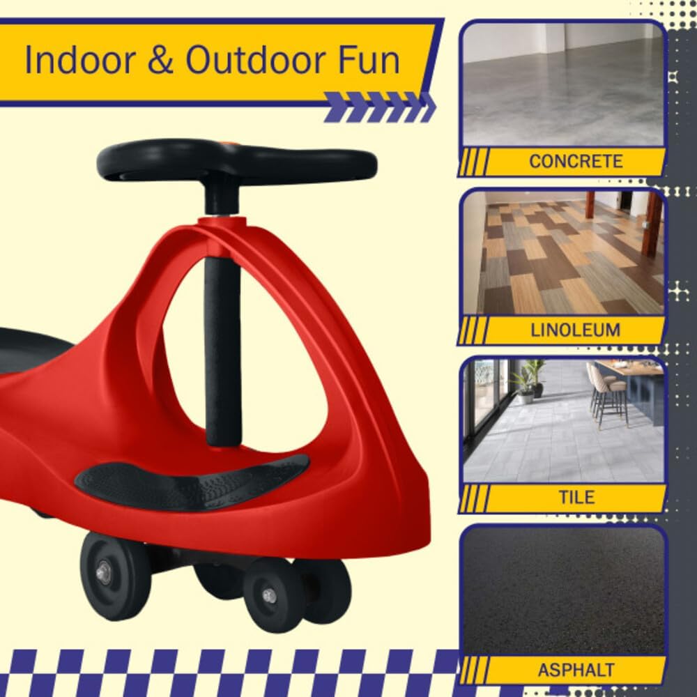 Wiggle Car - Ride on Toy for Ages 3 and Up - Toddler Ride on Toys with no Batteries, Gears, or Pedals Just Twist