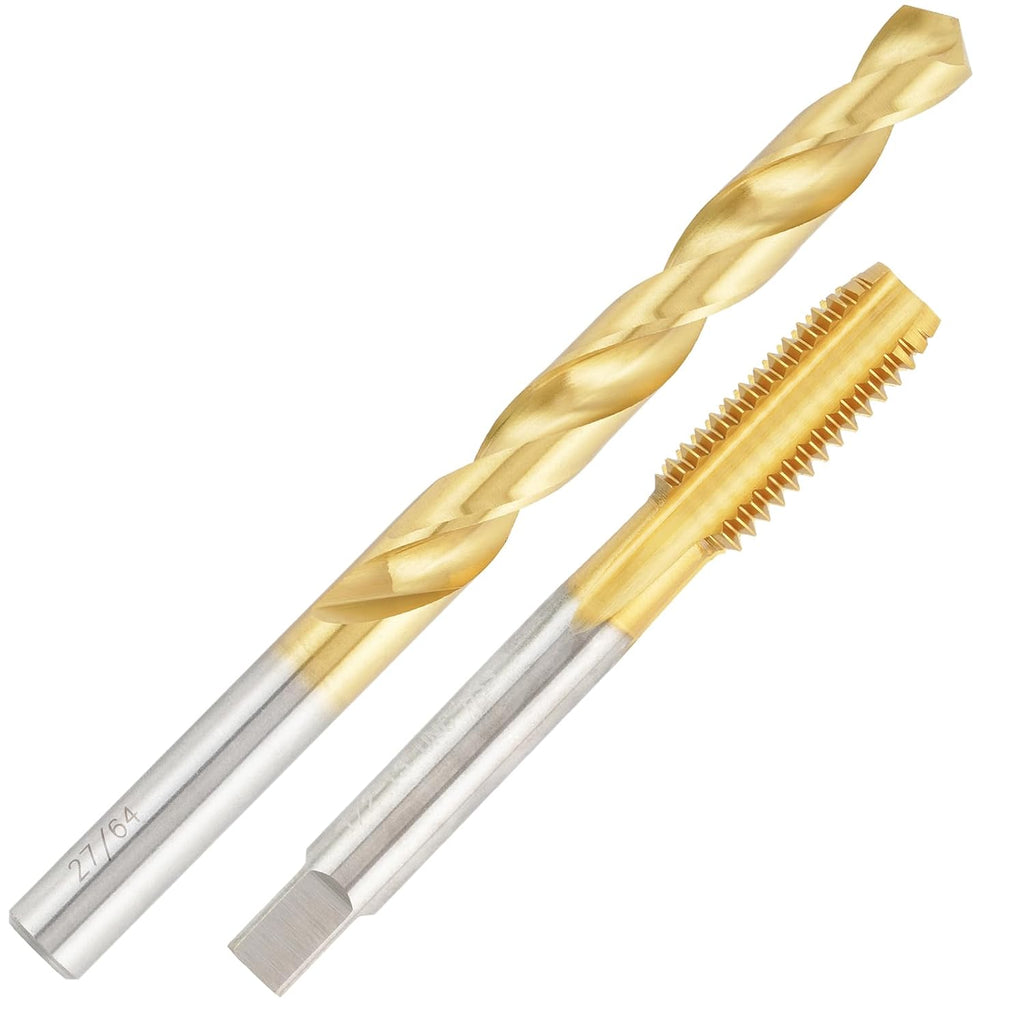 1/2-13 Ti-Coated Tap and 27/64 Drill Bit Set