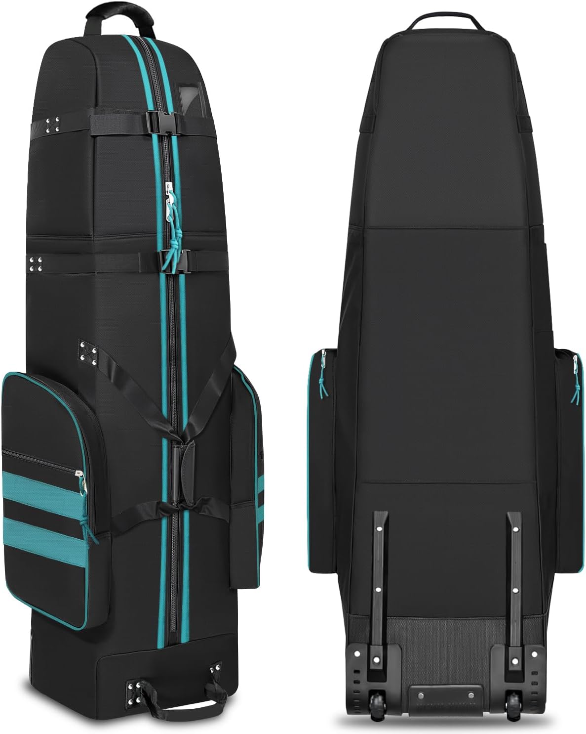 Golf Travel Bag with Wheels, Outdoors Heavy Duty 900D Polyester Waterproof Travel Golf Bags, Golf Travel Bags for