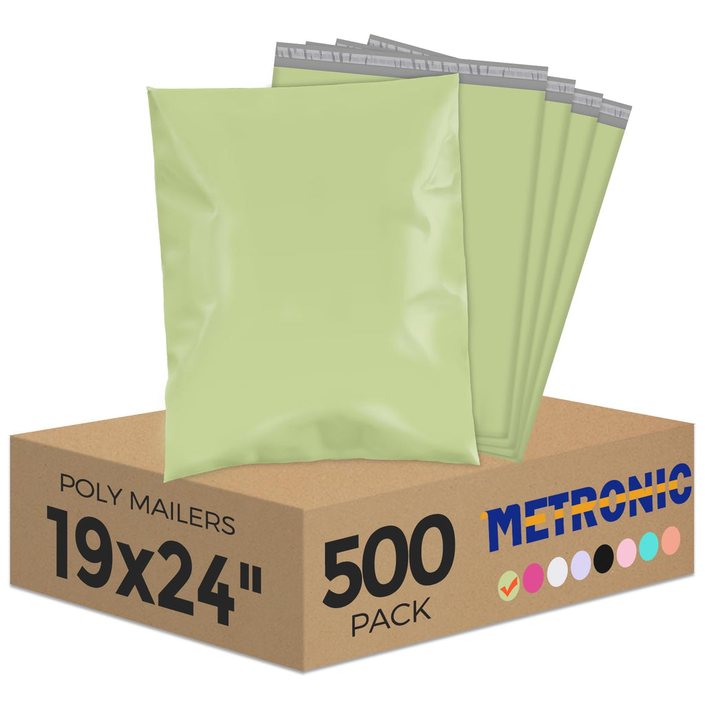 Poly Mailers 19x24 500PC Shipping Bags for Clothes Small Business