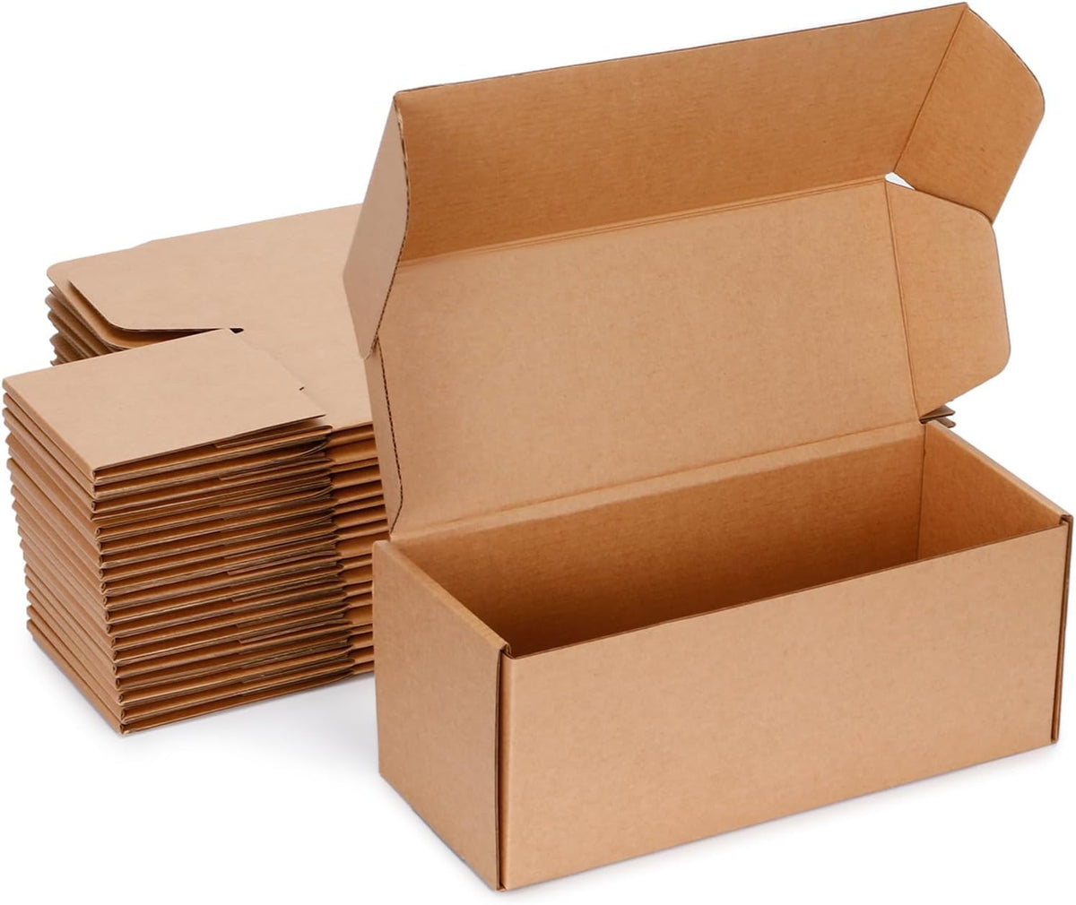Kraft Brown Shipping Boxes 10x4x4 Inches, 20 Pack