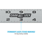 CHANNELLOCK High-Visibility Stainless Steel 16-Inch Combination Square, 8100-016CS