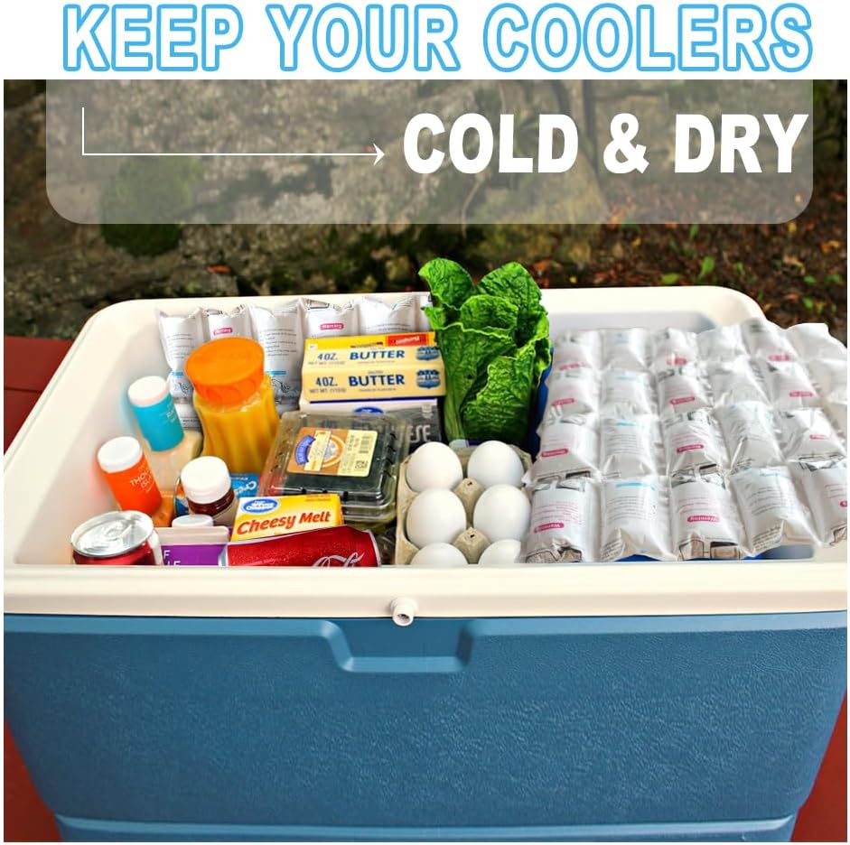 Dry Ice Packs for Shipping Long Lasting, 12 Sheets