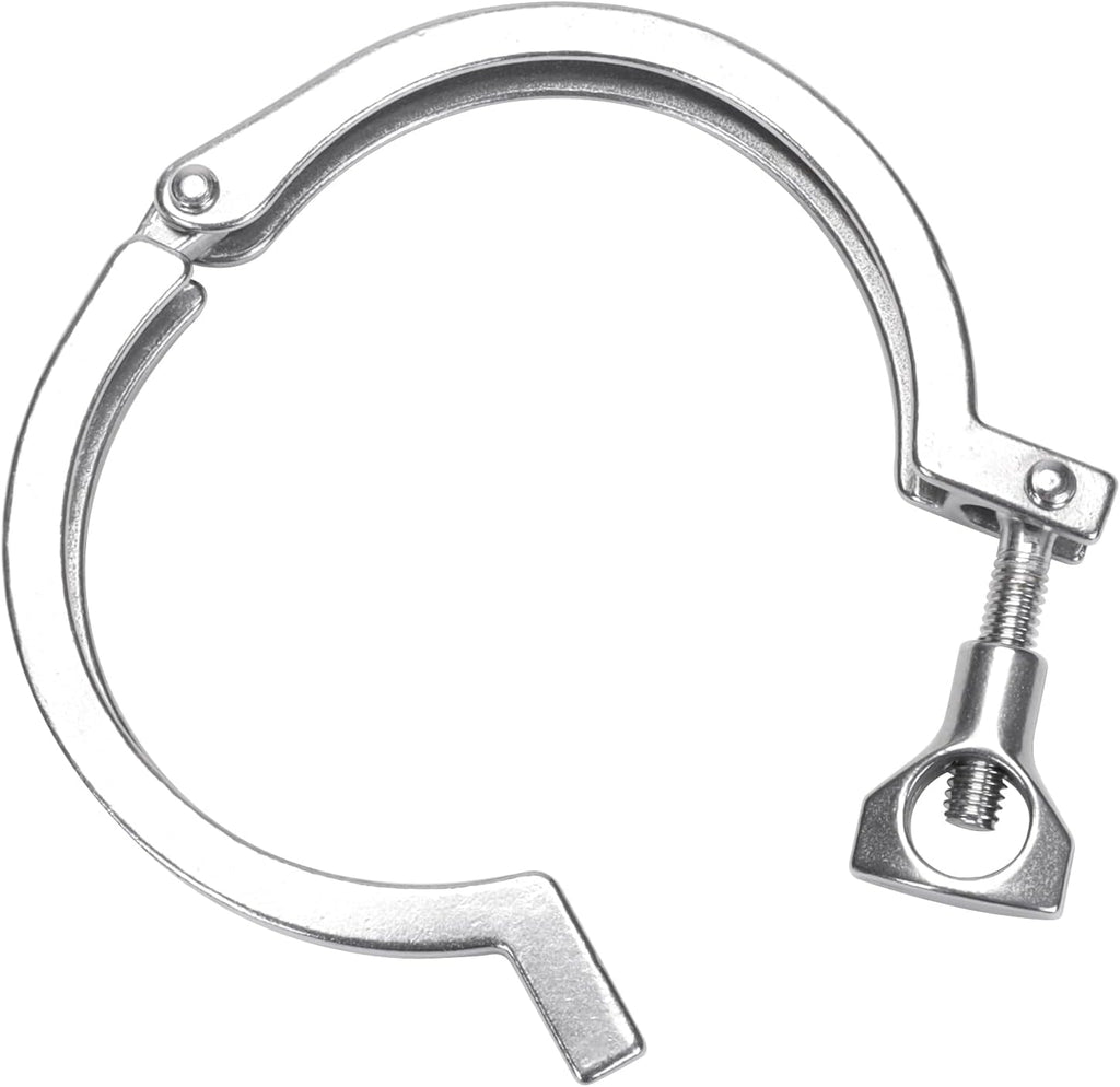DERNORD Stainless Steel Sanitary Clamp Single Pin Tri Clamps Clover (Tube OD: 3")