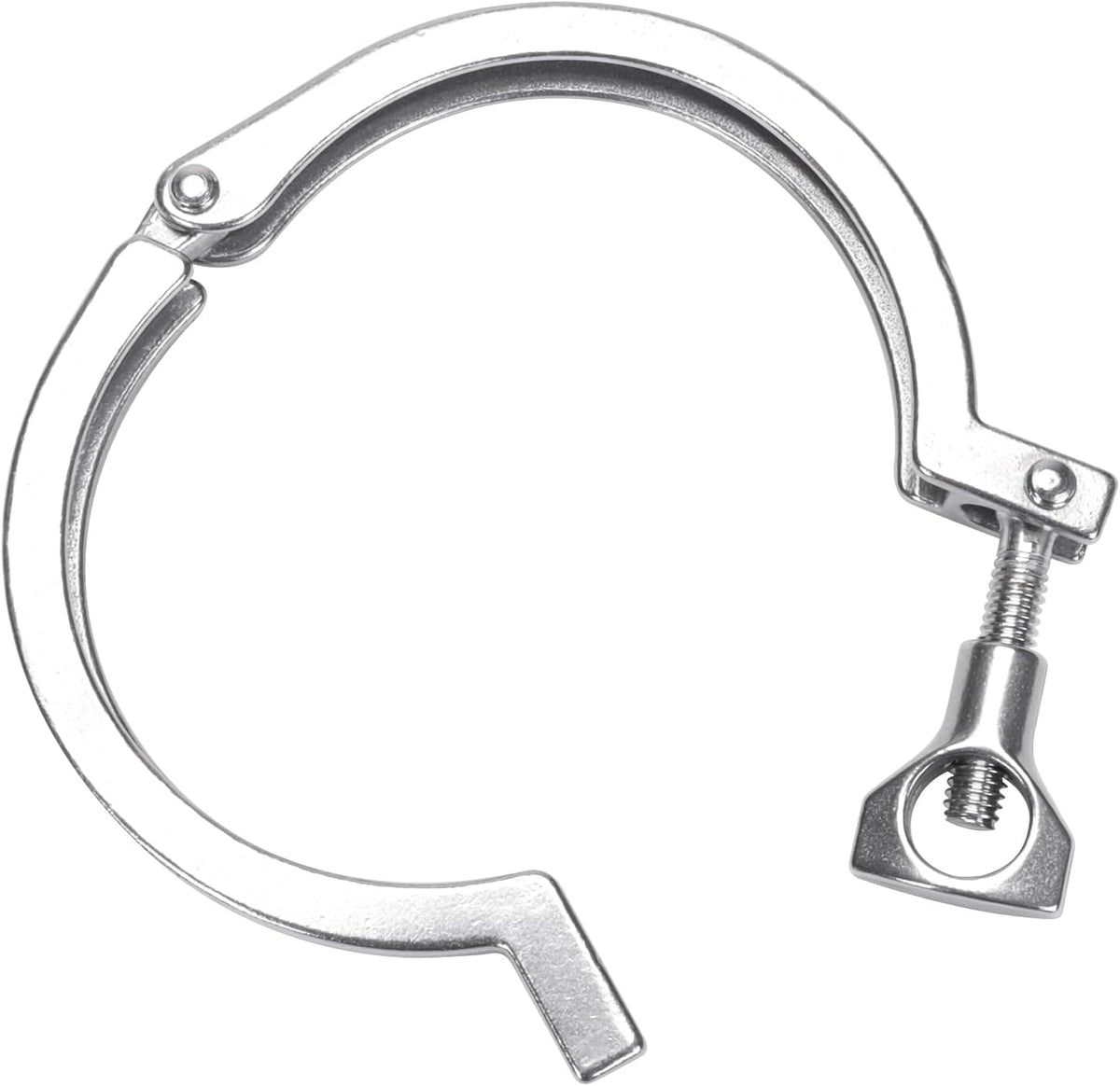 DERNORD Stainless Steel Sanitary Clamp Single Pin Tri Clamps Clover (Tube OD: 3")