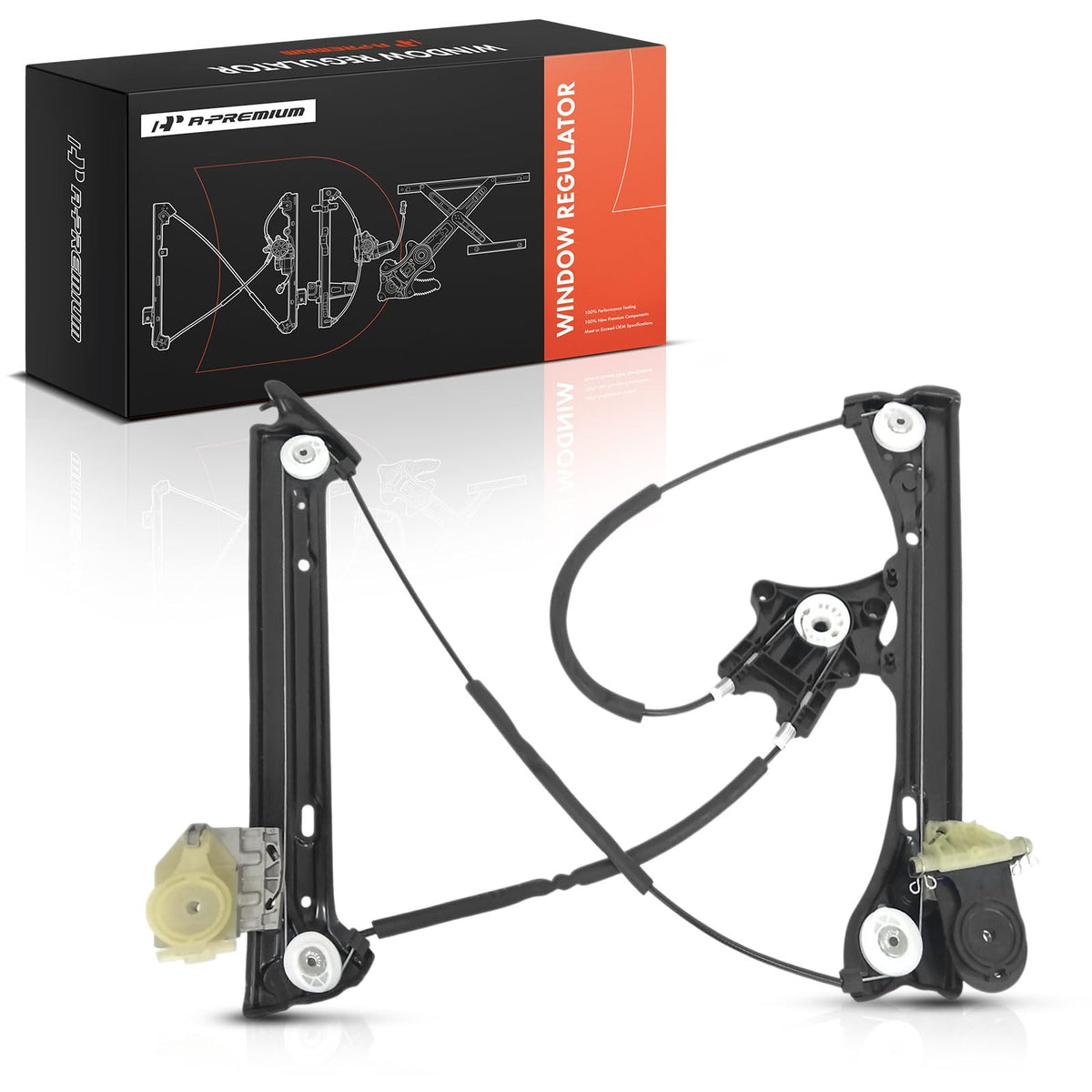 A-Premium Front Driver Side Power Window Regulator Compatible with BMW