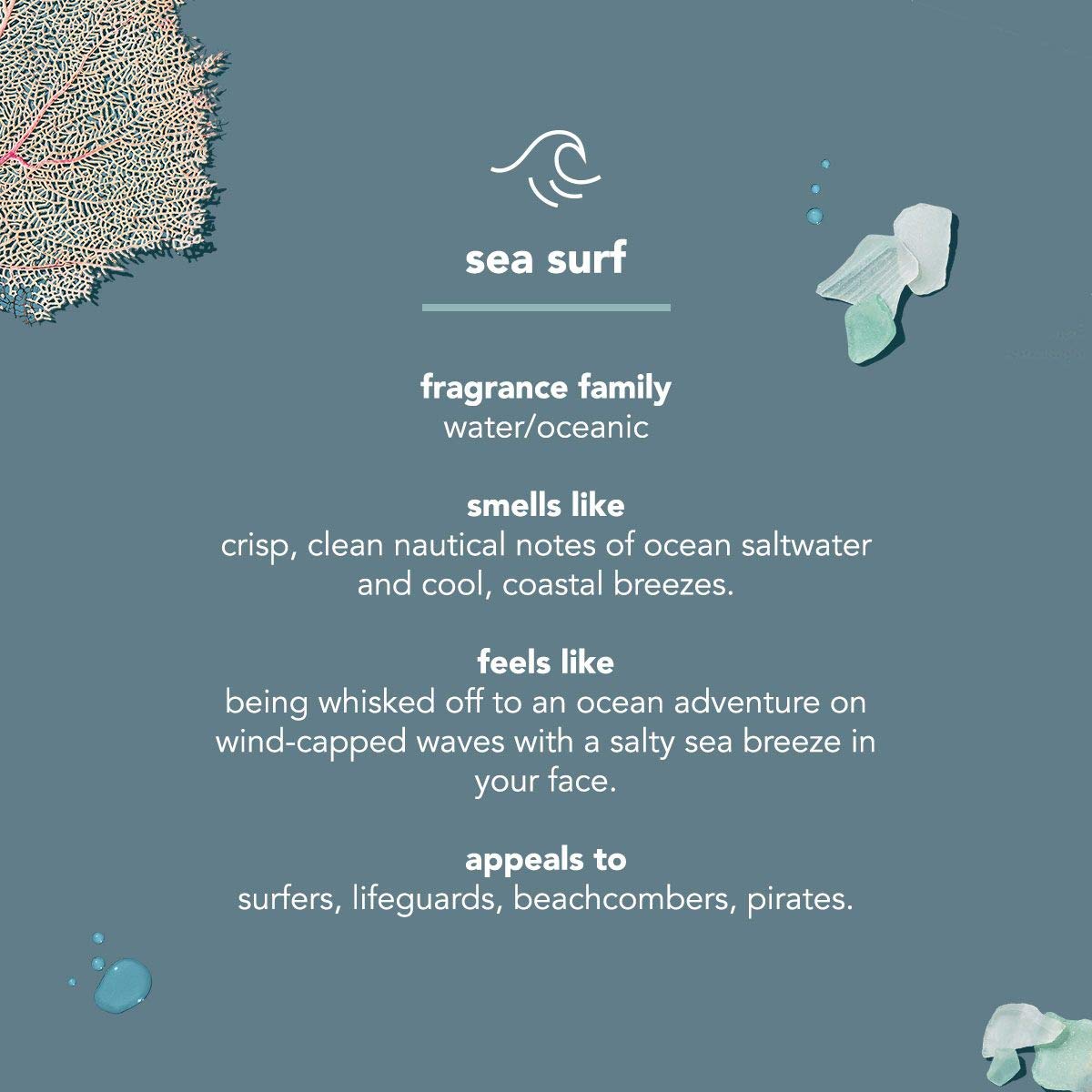 Men Face Wash, Sea + Surf, 6 Ounces