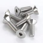 M8-1.25 x 16mm Flat Head Socket Cap Screws Bolts Countersunk Bolts, Stainless Steel 304, Bright Finish, DIN 7991, Allen Socket Drive, 25 PCS