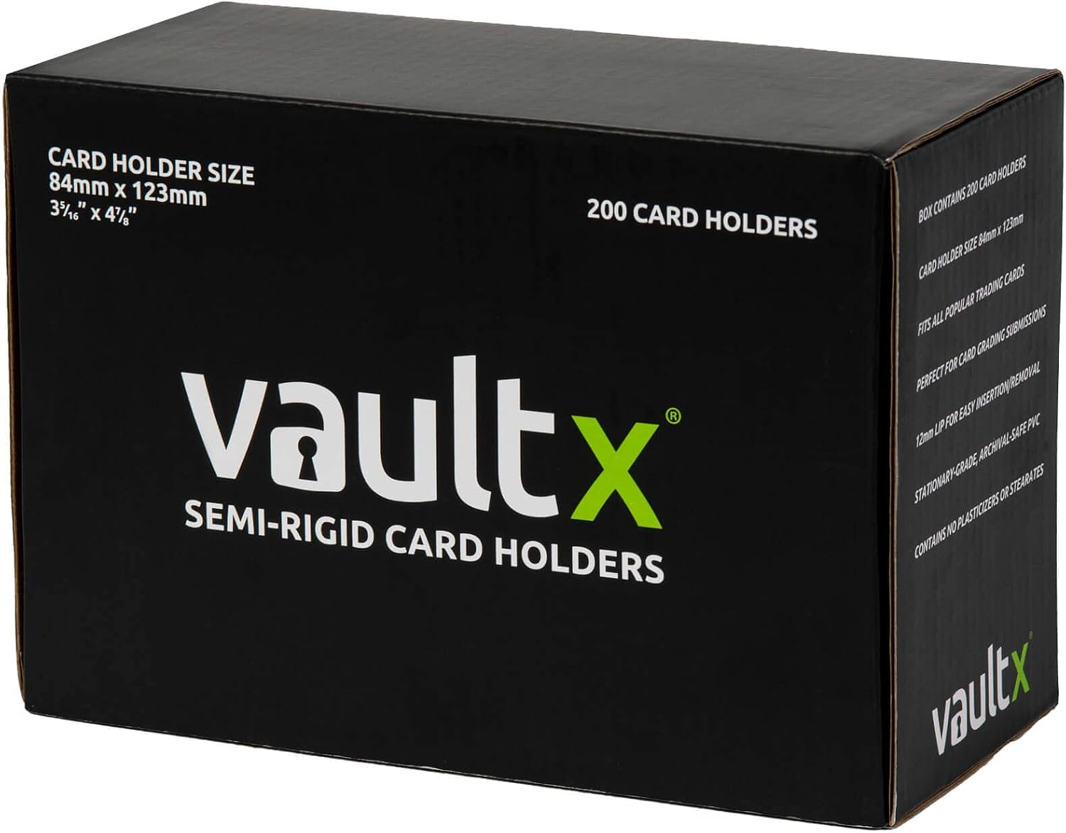Semi Rigid Card Holders (200 Pack) Hard PVC Sleeves | Ideal for PSA & CGC grading submissions. Semi-rigid hard card
