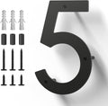5 Inch Metal House Numbers, Stainless Steel for Outside, Mailbox Numbers | House Address Signs, Address Plaque