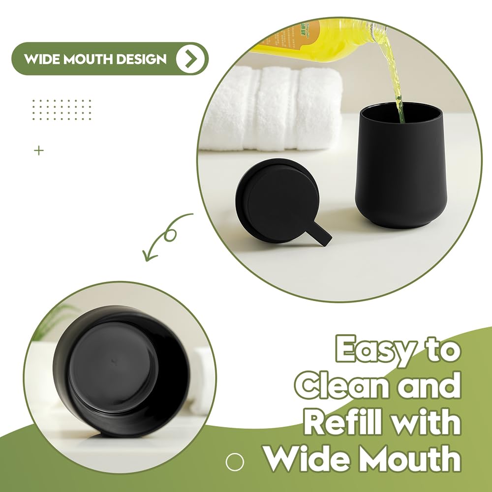 Matte Black Foaming Hand Soap Dispenser Plastic