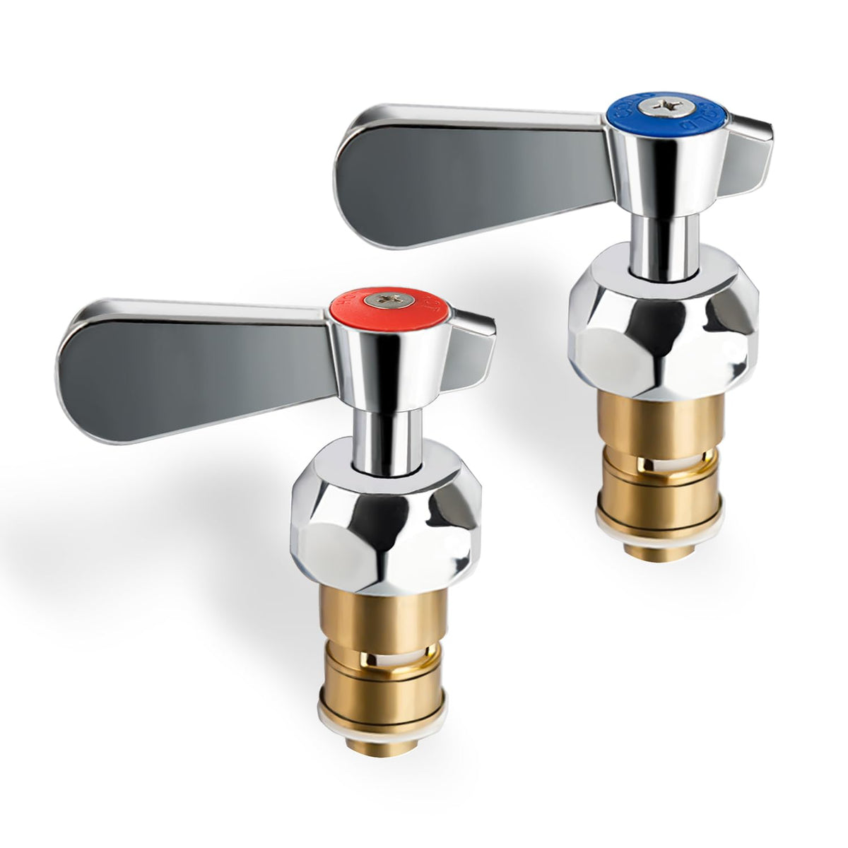 Phivan Hot & Cold Side Ceramic Handle Stem Assembly for Commercial Faucet