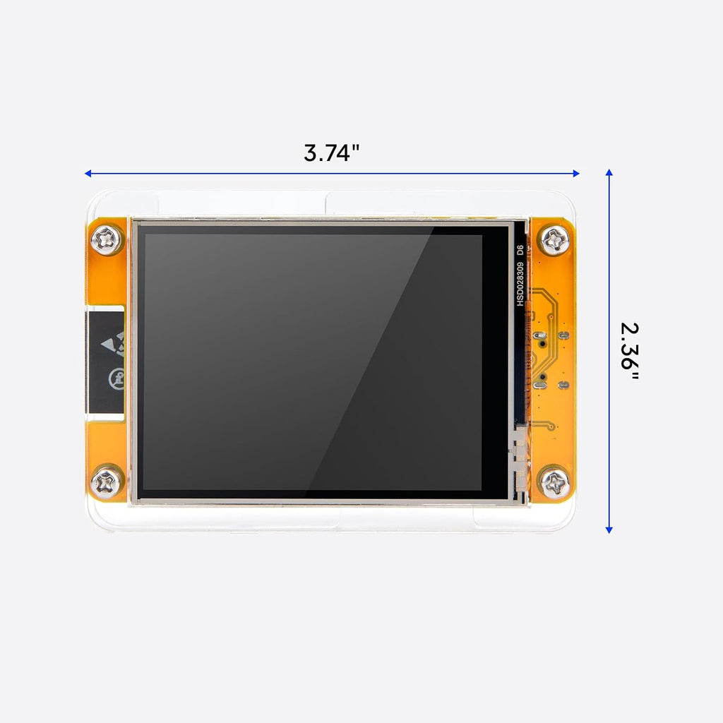 ELEGOO 2-Pack ESP32 2.8-Inch Touch Displays, 240x320 ILI9341, USB-C WiFi