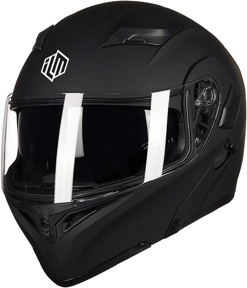 Motorcycle Dual Visor Flip up Modular Full Face Helmet DOT Model 902/902L
