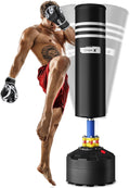 Free Standing Punching Bag for Adults, 69'' Heavy Boxing Bag with Stand, Boxing Equipment for Fight Camp Home Gym