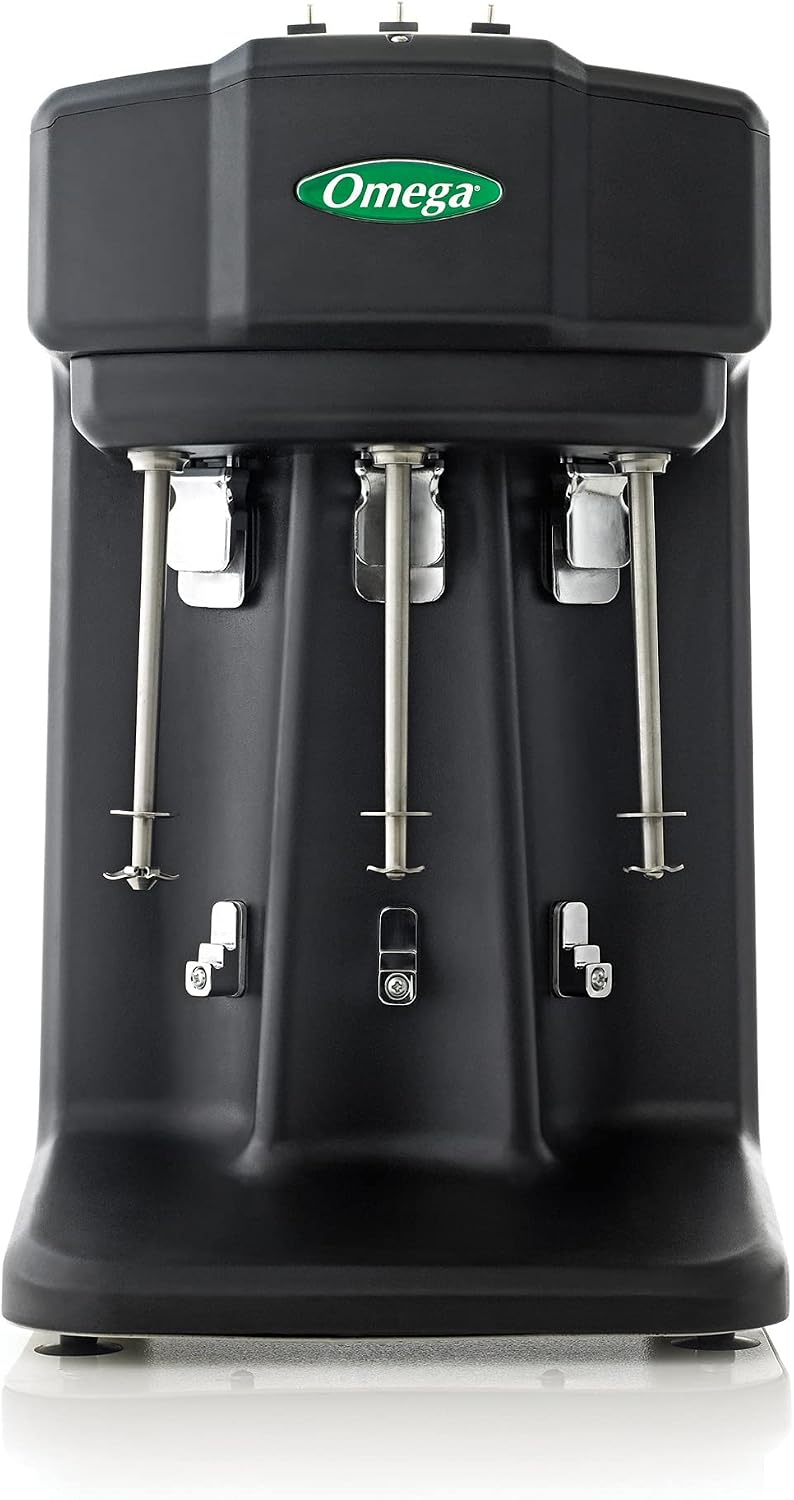 M3000 Commercial Milkshake Maker Triple Spindle, 1/3 Horsepower, Black