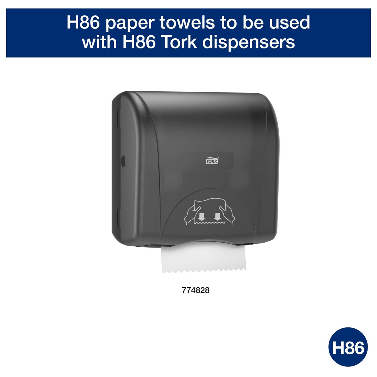 Paper Towel Roll Natural H86, 6 Rolls x 550 ft, 8631060