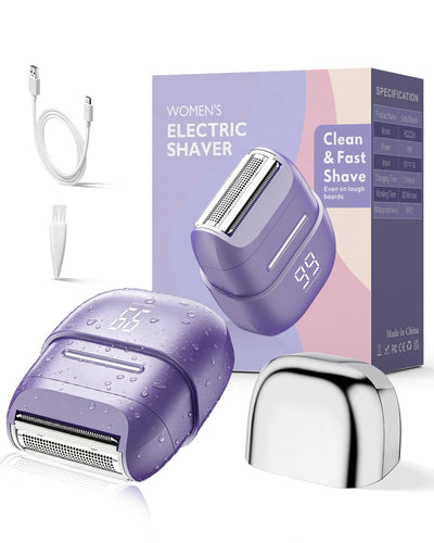 Electric Shaver for Women Waterproof Mini Electric Razors for Women - Cordless Foil Shaver for Hair Removal, Legs