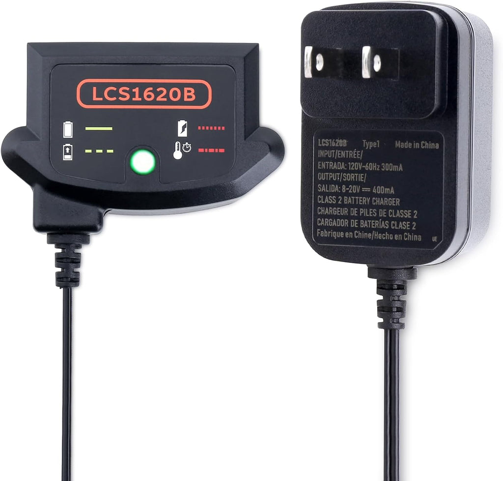LCS1620B Compatible with Black and Decker 20V MAX Lithium Battery Charger