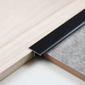 3Pcs Aluminum T Molding Trim & Floor Transition Strips, Flat Divider Strip for Door Threshold and Joining Flooring