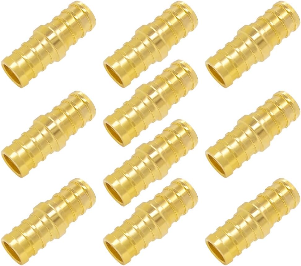 Hooshing 10PCS 1/2 Inch Straight Coupling PEX Fitting