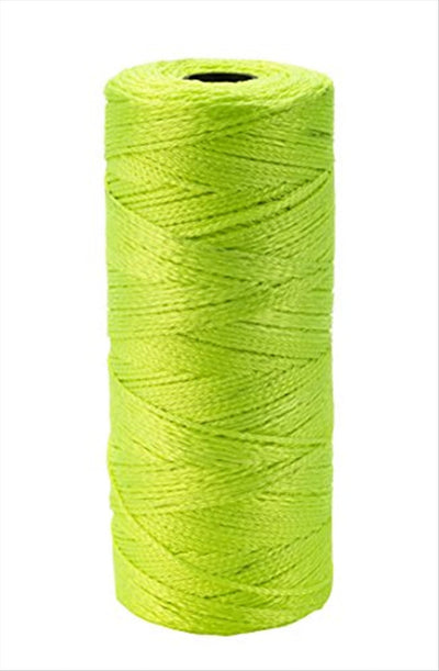 Nylon Mason Twine, 1 lb. Twisted, 18 x 1090', Glo Lime