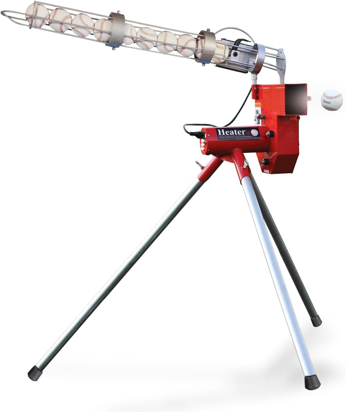 Sports Heavy-Duty Baseball Pitching Machine W/Bonus Ball Feeder - Accurate & Adjustable Pitching Machine for Kids