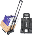 Folding Hand Truck Dolly Cart, Folding Cart Small Dolly with Wheels, | Lightweight Utility Dolly Expandable Baseplate
