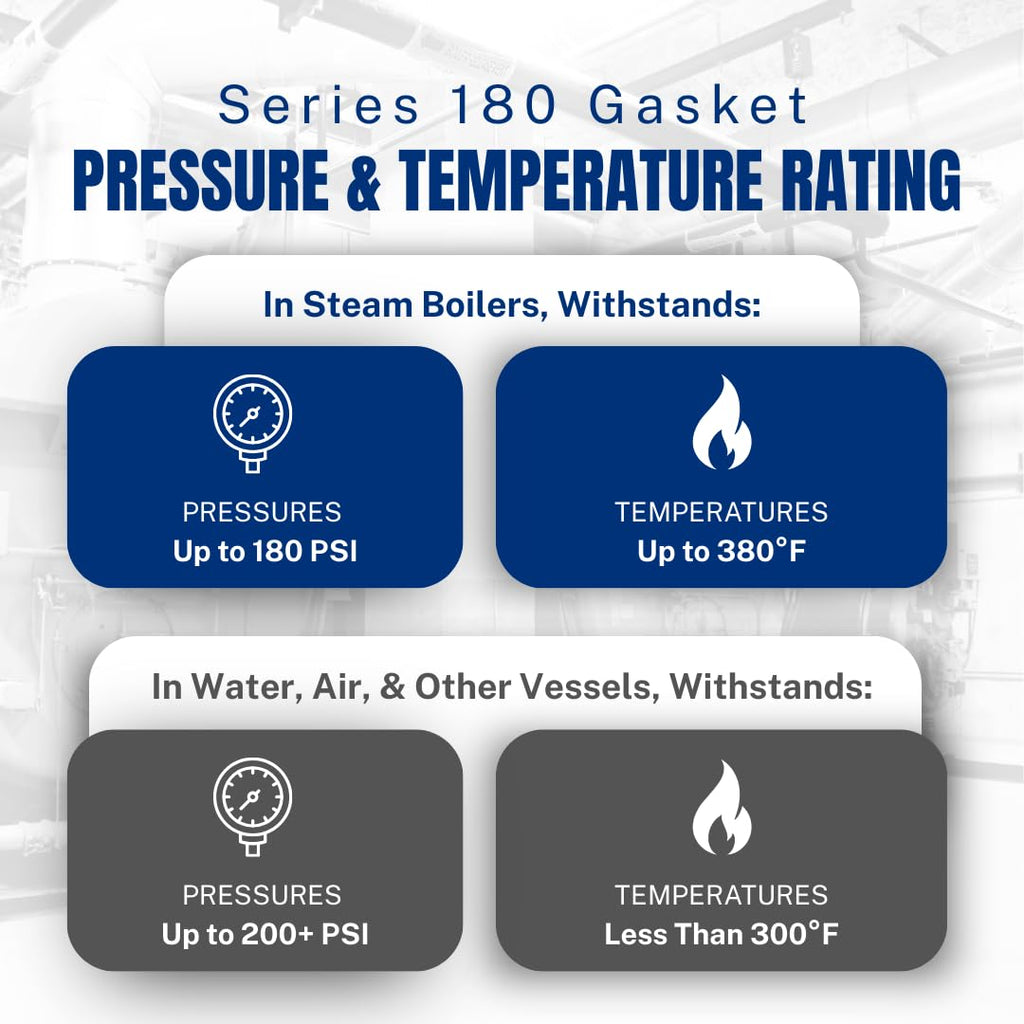 Topog-E Series 180 Elliptical Boiler Handhole Gasket 1/2" E Flange (3" x 4" x 1/2" E)