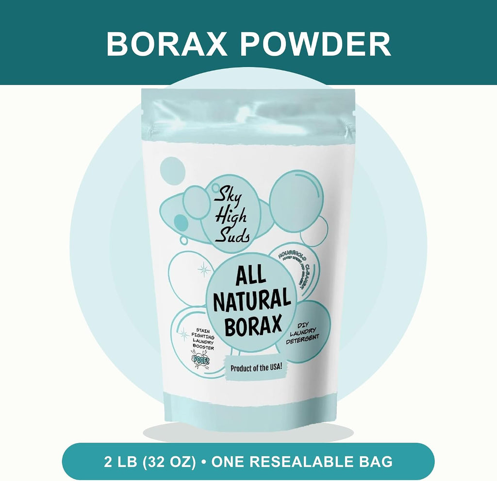All-Natural Borax Powder, 2 lb, Laundry Booster, Made in USA