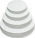 White Cake Circle Base, 6/8/10/12 inch, 5 of Each Size