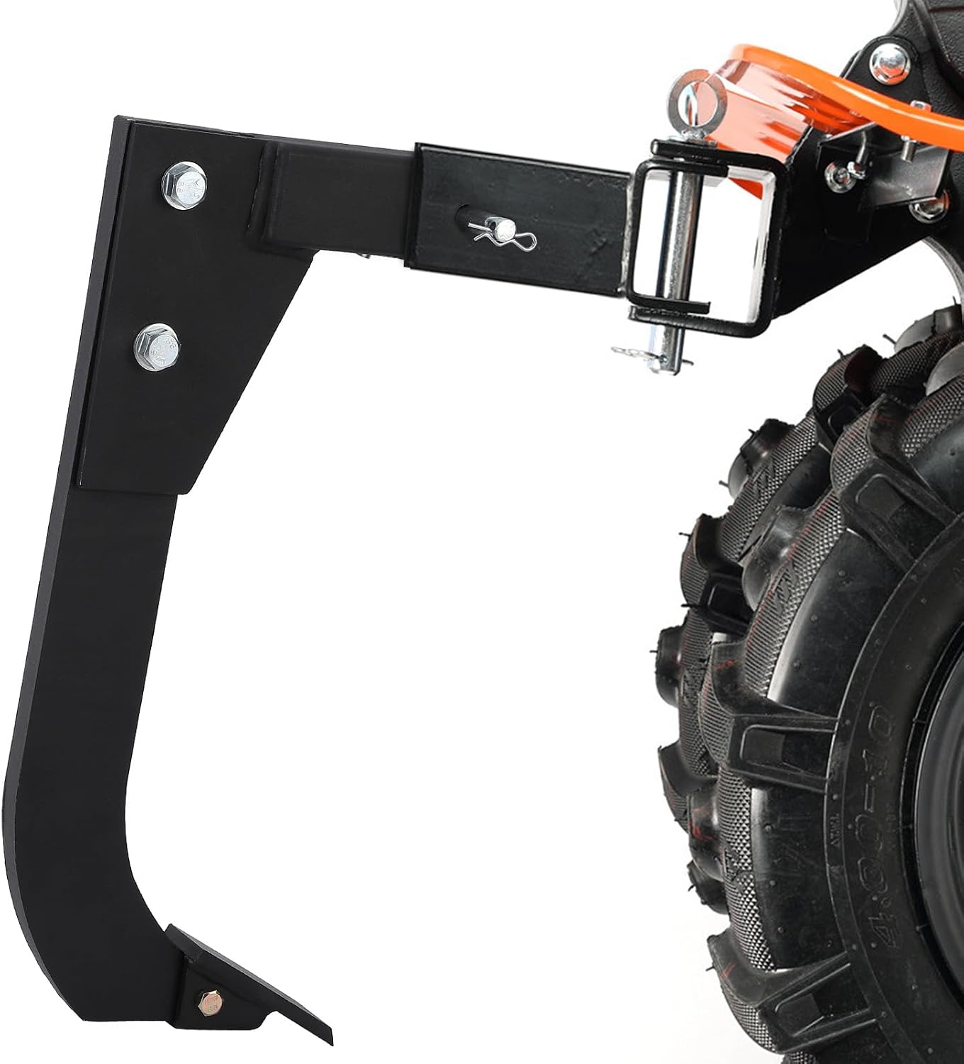 Hitch Mounted Ripper, 18 in Scarifier Shank, Heavy Duty Hitch Mounted Trencher with 2 Replaceable Teeth, Fits 2 in