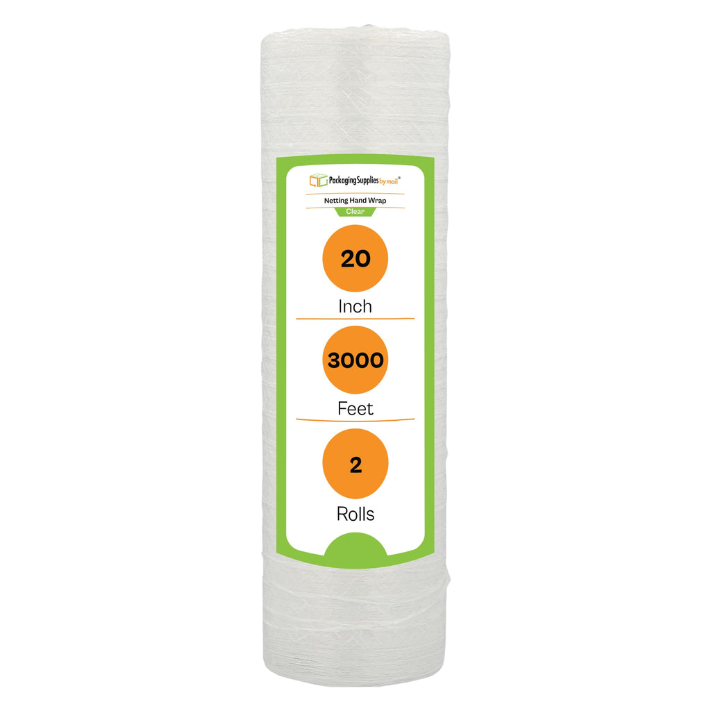 PSBM Pallet Netting Vented Stretch Wrap, 2 Pack, 20 Inch x 3000 Feet
