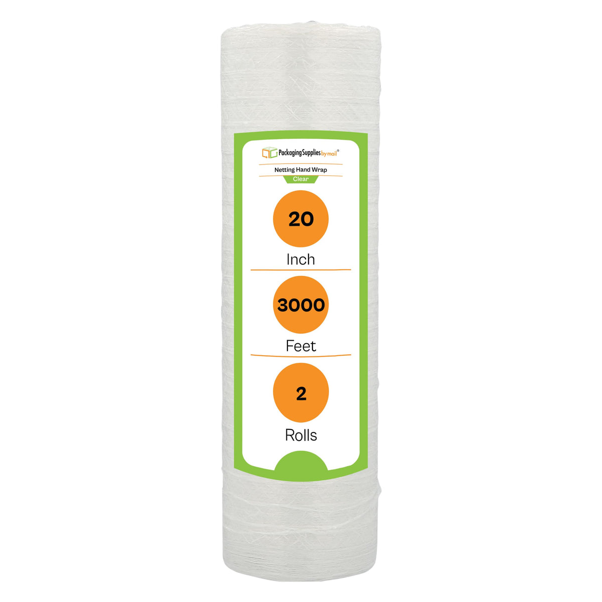 PSBM Pallet Netting Vented Stretch Wrap, 2 Pack, 20 Inch x 3000 Feet